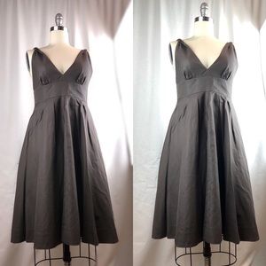 J.crew cotton candy dark brown dress